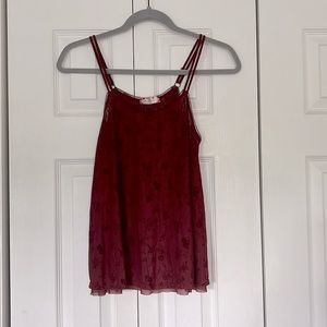 Burgundy Tank Top